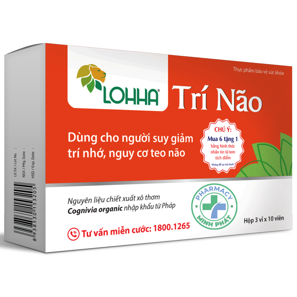 Thực Phẩm Bảo Vệ Sức Khỏe Lohha Trí Não 30 Viên